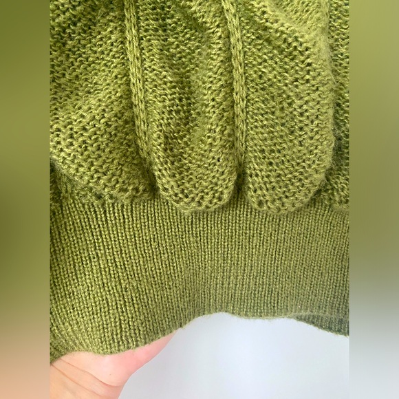 KyeMi Knit Sweater in Moss Green - Picture 3 of 7